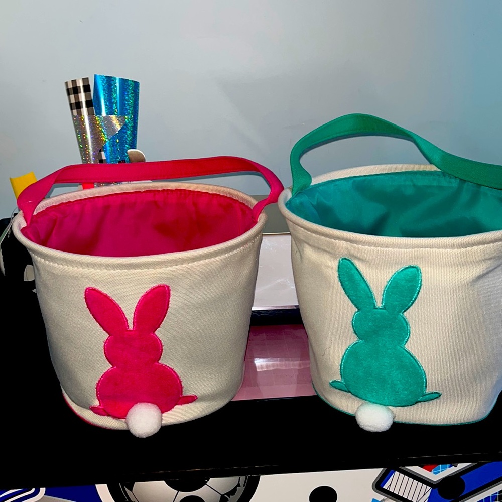 Easter custom baskets canvas custom name added